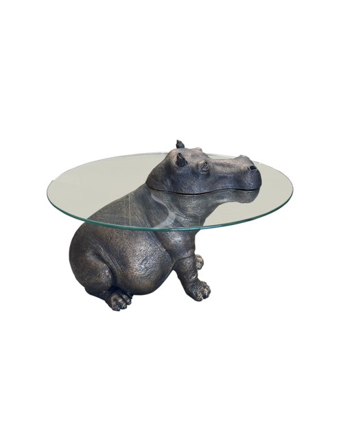 BLACK/BRONZE HIPPO TABLE