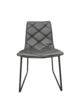Black Faux Leather Dining Chair