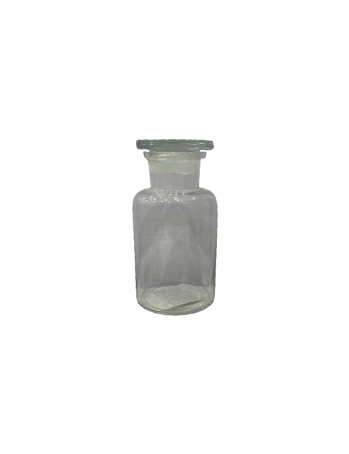 LRG FLAT TOPPED GLASS BOTTLE