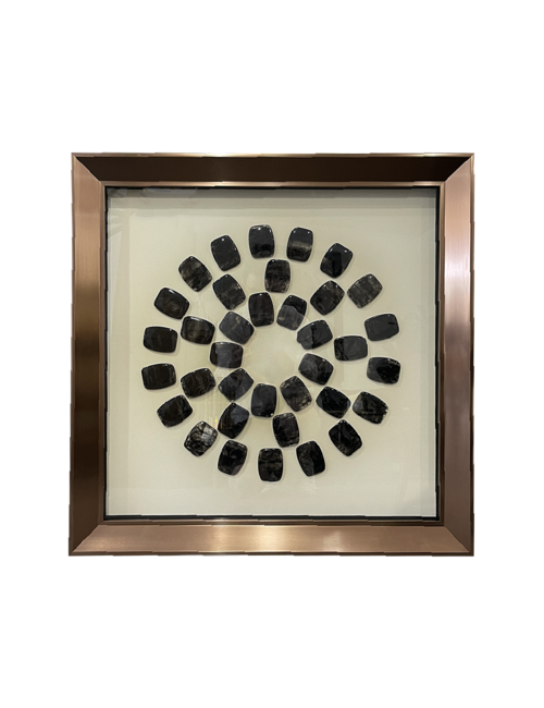 Rectangular Black Marble Shards In Box Art