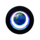 3 INCH FLOATING EARTH IN HALF RING