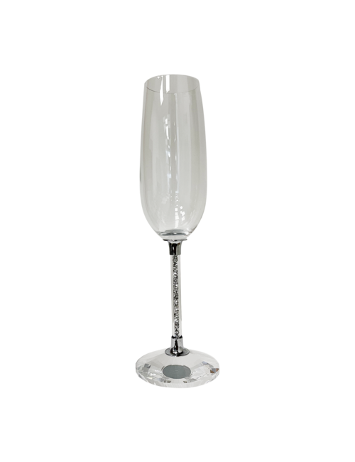 Set 6 Crystal Stemmed Wine Glasses