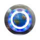 4 Inch Floating Earth In Silver Ring
