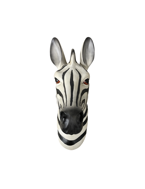 ZEBRA HEAD WALL PLAQUE