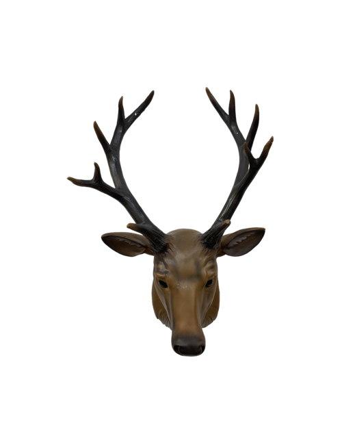 DEER HEAD WALL PLAQUE