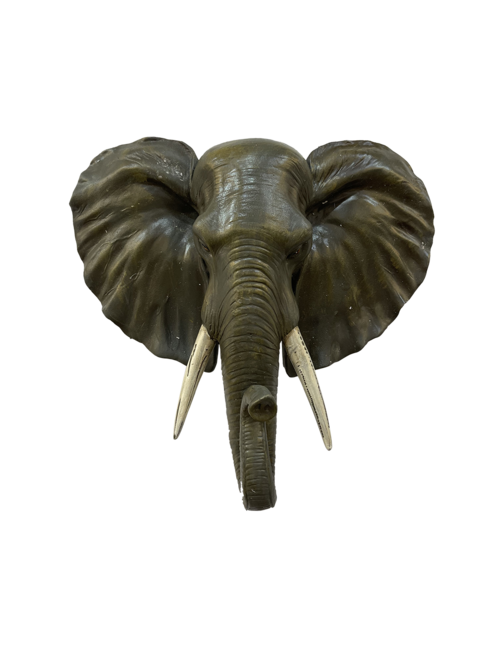 ELEPHANT HEAD WALL PLAQUE