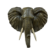 ELEPHANT HEAD WALL PLAQUE