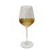 SET 6 22CMH GOLD FACET WINE GLASSES