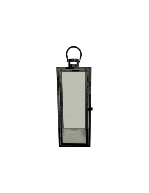 Medium  Rectangle Black Metal Lantern