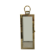 LARGE RECTANGLE GOLD METAL LANTERN